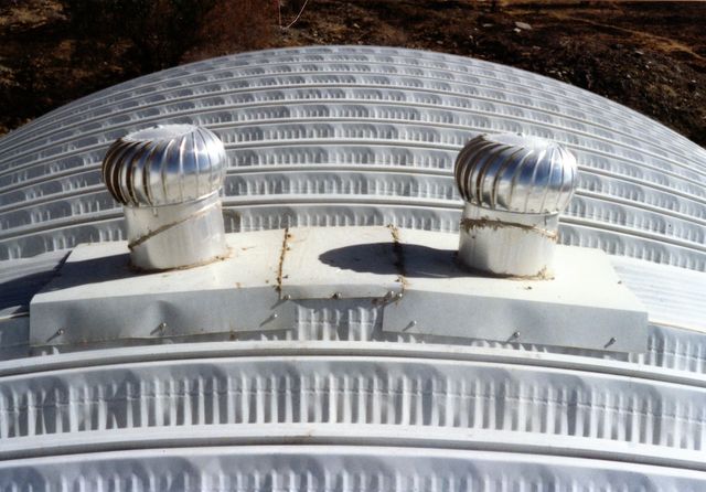 34. Arcotecho. Colocación de extractores de aire.