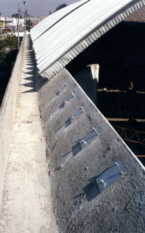 28. Arcotecho- Canalones de concreto.